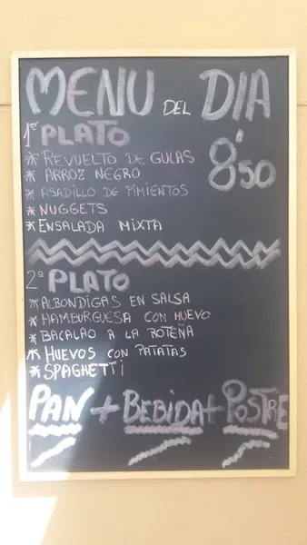menu 1 of Bar restaurante New Ghotica
