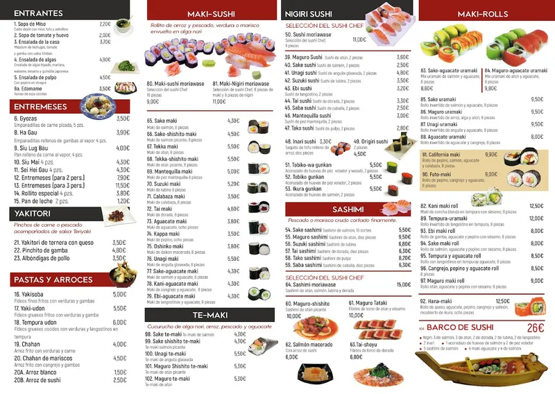 menu 0 of ICHIBAN II