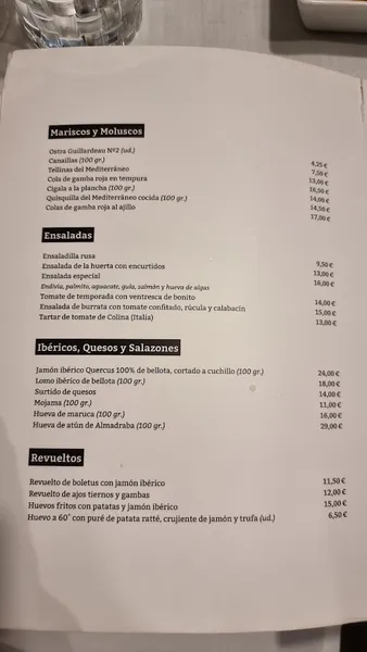 menu 0 of La Principal