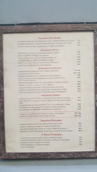 menu 0 of TRIBUTO BRASAS BAR