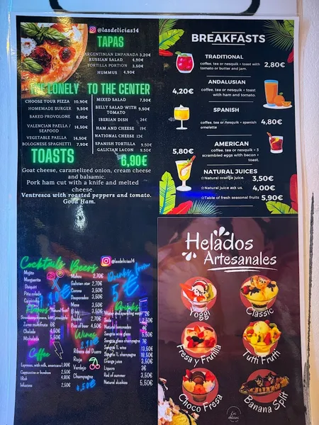 menu 0 of Las Delicias