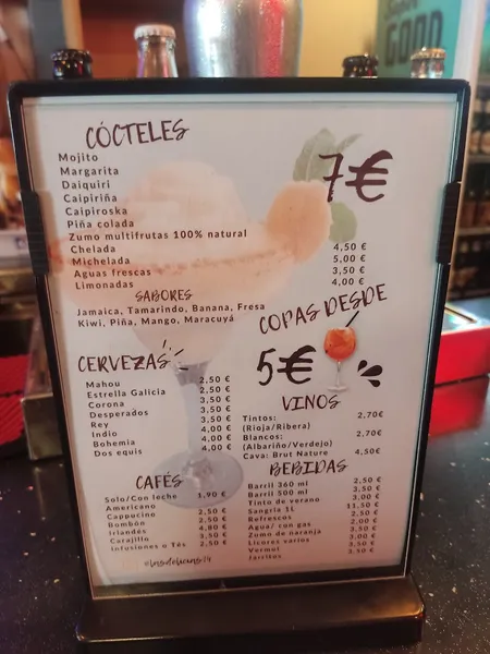 menu 1 of Las Delicias