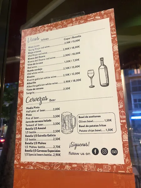 menu 1 of Cafetería Alfe