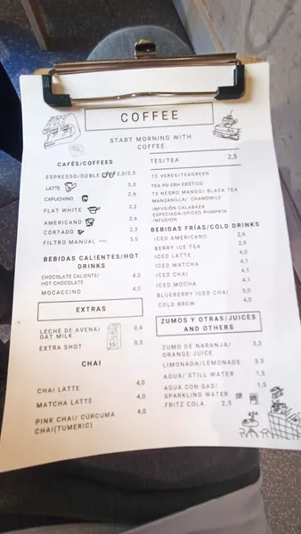 menu 2 of Coffee Space