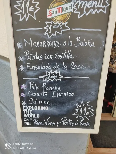 menu 1 of Bar Artico