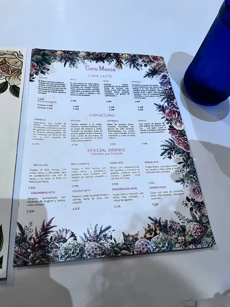 menu 2 of Coco Mocca