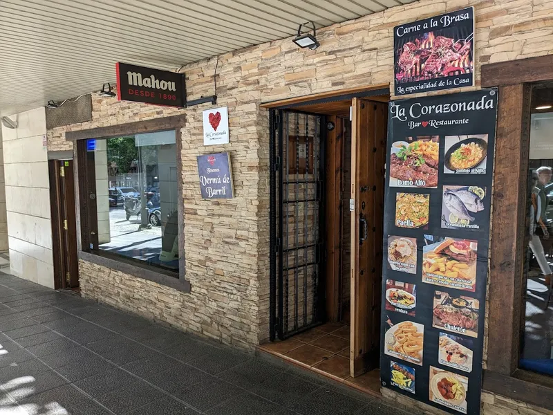 menu 1 of La Corazonada