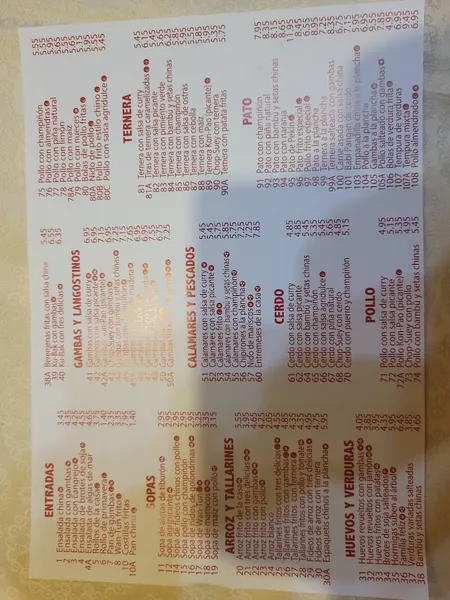 menu 2 of Wang Sheng