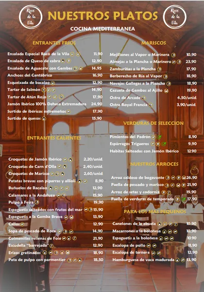 menu 0 of Racó de la Vila