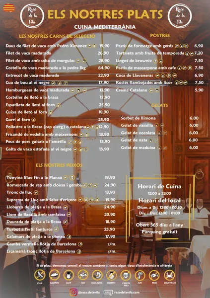 menu 2 of Racó de la Vila