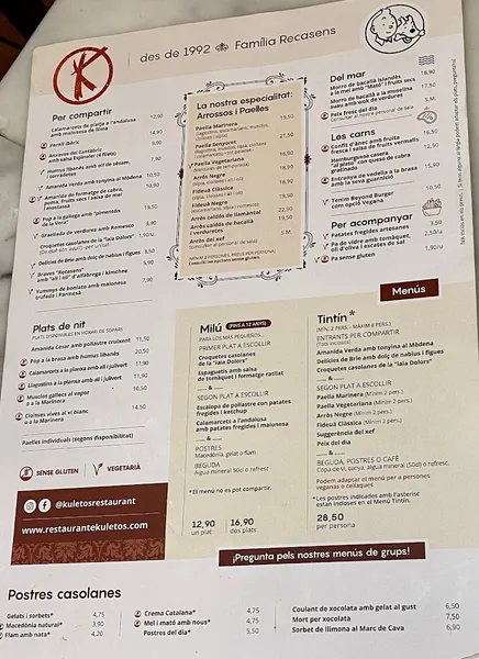 menu 0 of Kuletos