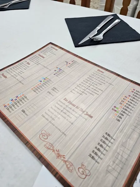 menu 0 of Restaurante el Tablón