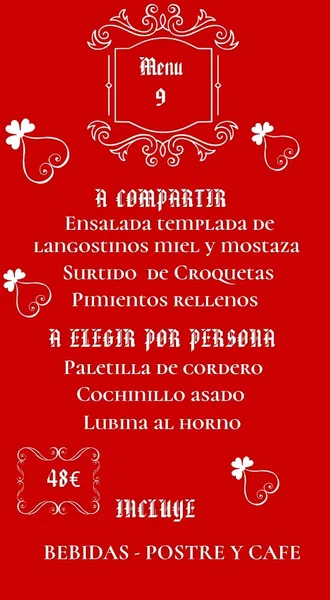 menu 2 of Restaurante el Tablón
