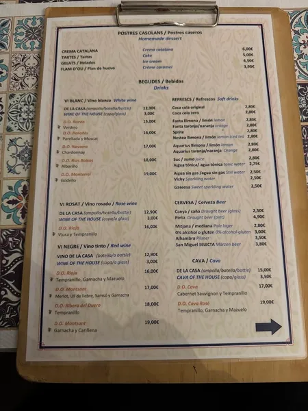 menu 1 of El Cafeti