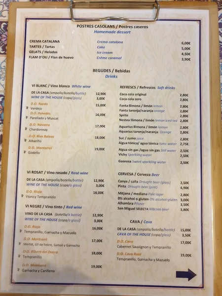 menu 2 of El Cafeti