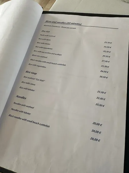 menu 2 of Can Solé