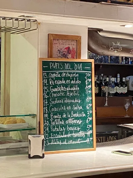 menu 0 of Bodega La Peninsular