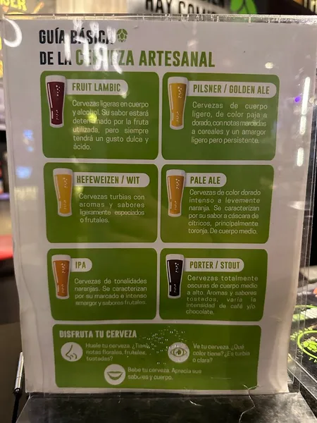menu 0 of Hop 3 The Beer Experience