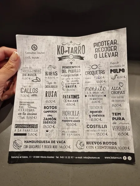 menu 0 of Kotarro
