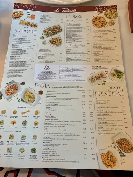 menu 0 of Restaurante La Tagliatella | CC. La Gavia, Madrid
