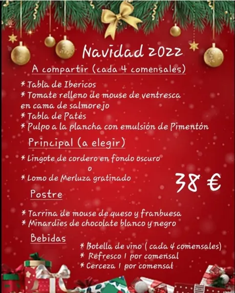 menu 0 of Bar Restaurante Sevilla