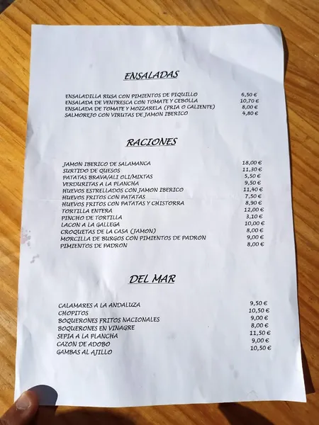 menu 0 of AkelaBar Alameda
