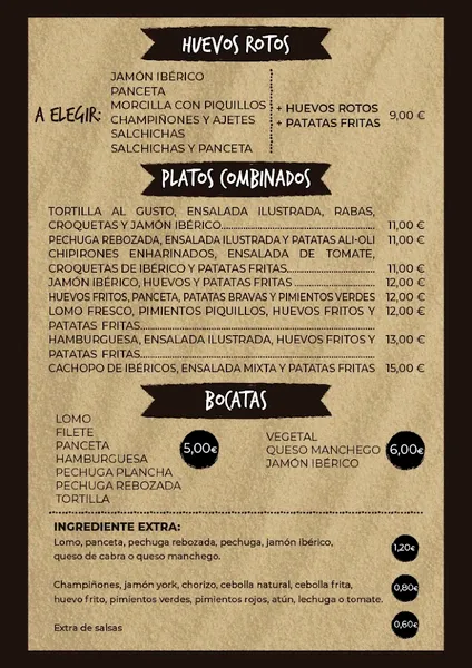 menu 0 of Cafetería "Café Iliada" LUNES Y MARTES CERRADO