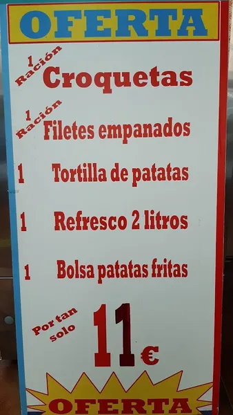 menu 1 of Comida para llevar La Hija De Pepito