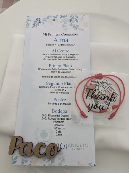 menu 1 of Restaurante Aniceto