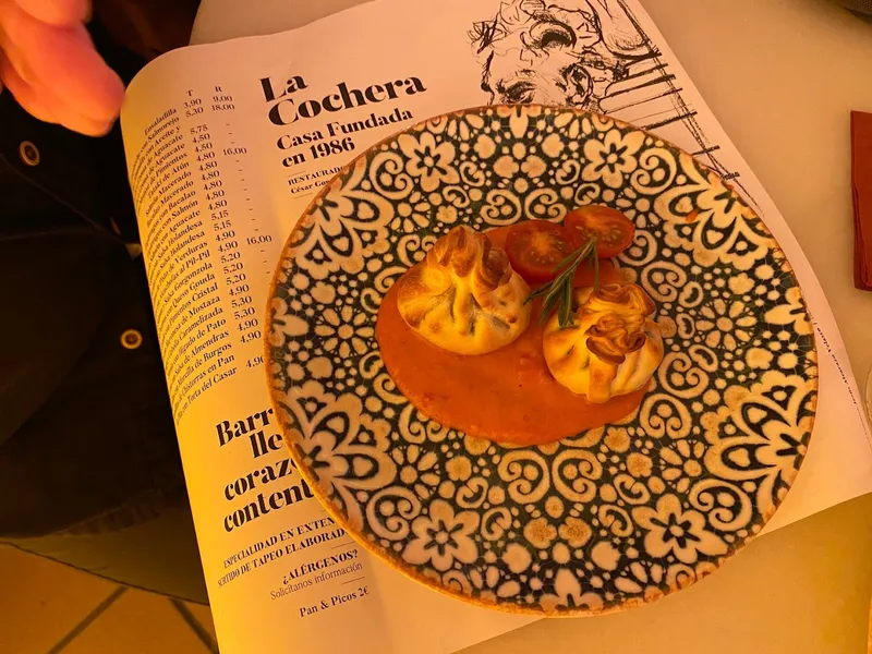 menu 2 of Bar La Cochera