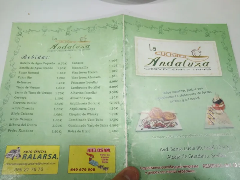 menu 1 of Restaurante La Cuchara Andaluza