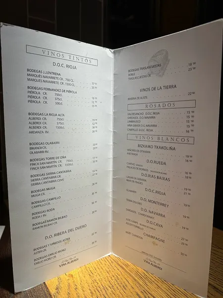 menu 1 of Restaurante "Nicolás"