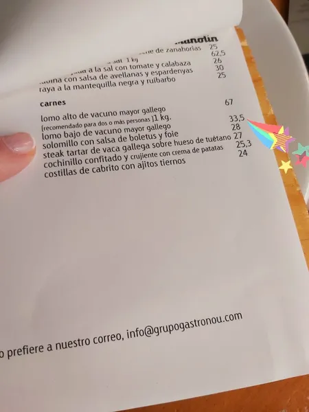 menu 1 of Nou Manolín