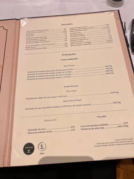 menu 0 of Templo Restaurante