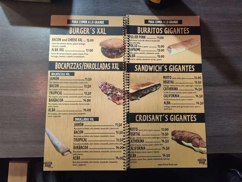 menu 0 of Restaurante Alba