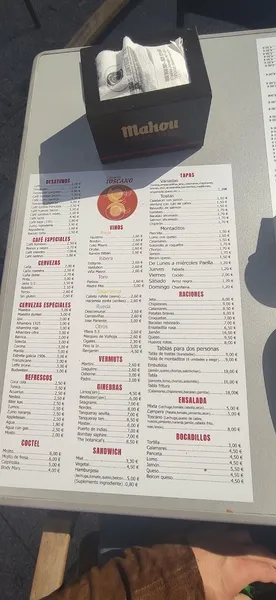 menu 0 of Cafetería Toscano