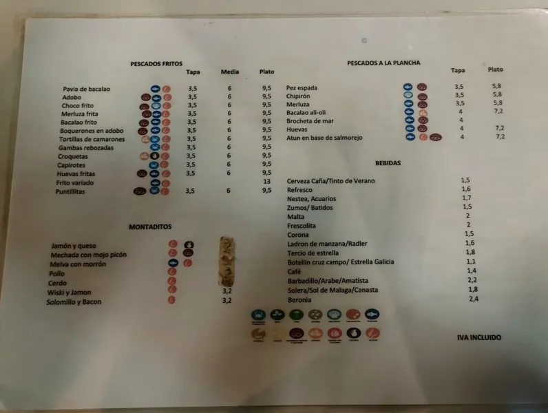menu 0 of Restaurante LOS ROBER