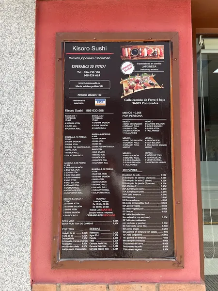 menu 1 of KISORO SUSHI