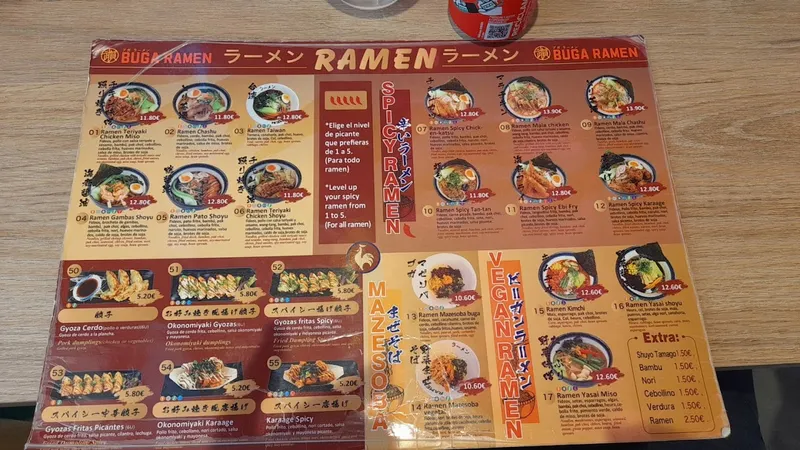 menu 0 of Buga Ramen Vigo