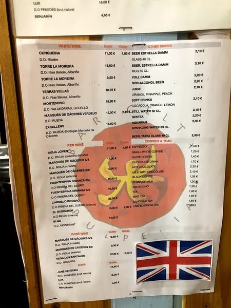 menu 2 of Bar Oviso