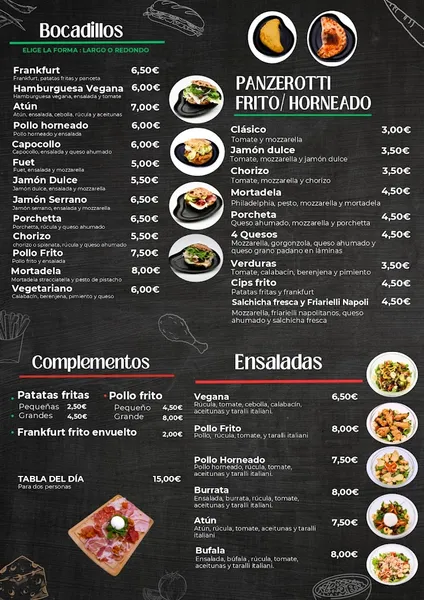 menu 0 of La Puglia Sarrià