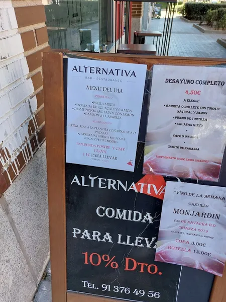menu 1 of Bar La Alternativa Mirasierra