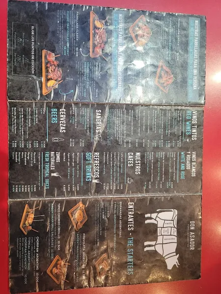 menu 1 of Don Asador