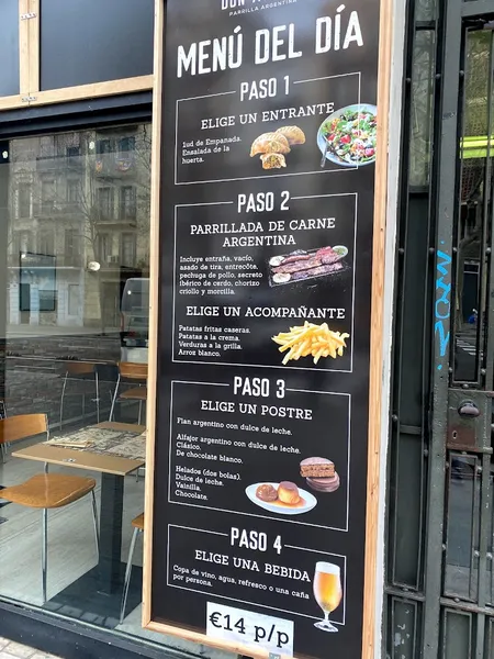 menu 2 of Don Asador