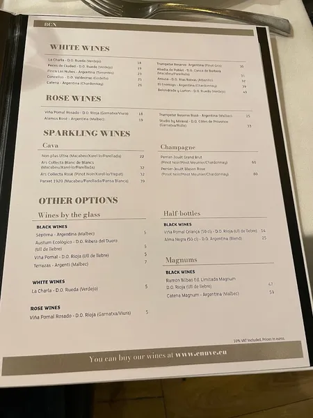 menu 2 of 9Reinas Barcelona. Restaurante argentino.