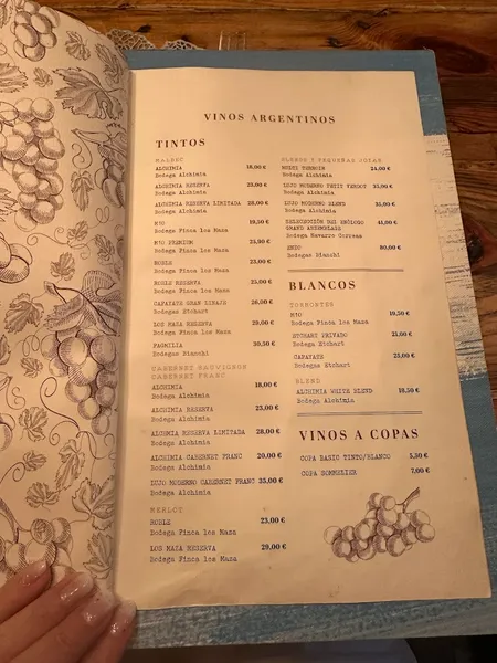 menu 2 of Parrilla Alfonsina