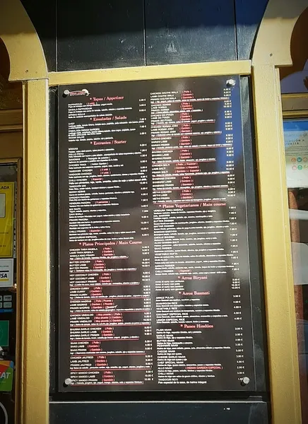 menu 1 of Restaurante Indian Garden