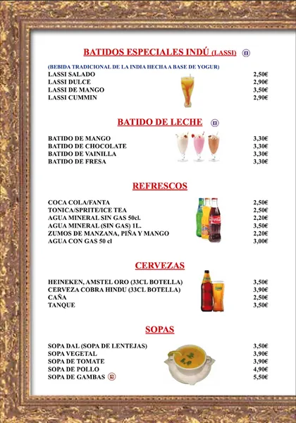 menu 1 of Restaurante Indian Star