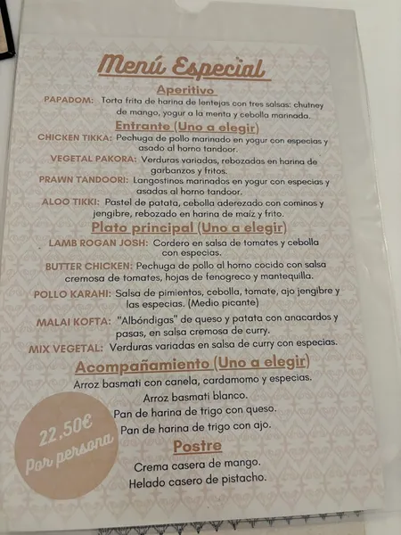 menu 0 of Mehfil