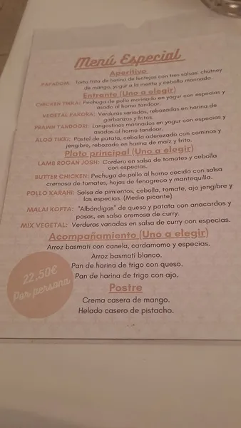 menu 2 of Mehfil